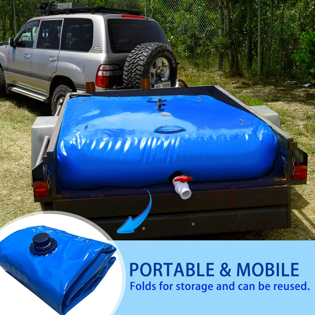 Wasserspeicherblase,Faltbarer Wasserblasentank, Notwasserspeicher mit Wasserhahn,Notfall-Wasserspeic