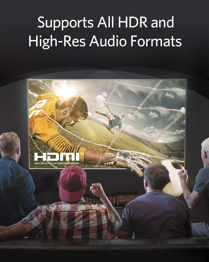 Anker 8K 60Hz HDMI Kabel, High Speed 4K 120Hz 48Gbps 2m langes Ultra HD auf HDMI Kabel, Unterstützt