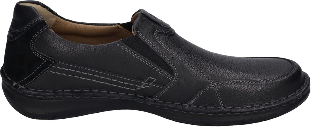 Josef Seibel Herren Slipper Anvers 63,Weite K (Extra weit),Wechselfussbett 41 EU X-Weit Schwarz 238