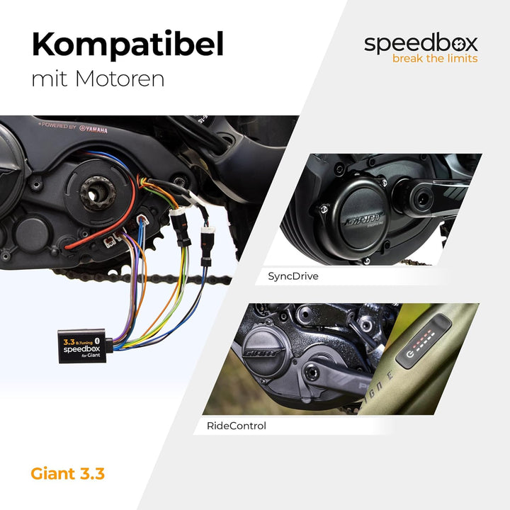 SpeedBox 3.3 B.Tuning kompatibel mit Giant E-Bikes/Tuning-Chip mit Bluetooth für SyncDrive-Motoren u