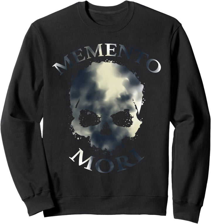 Memento Mori Stoizismus Lateinischer Spruch Totenkopf Tod Sweatshirt