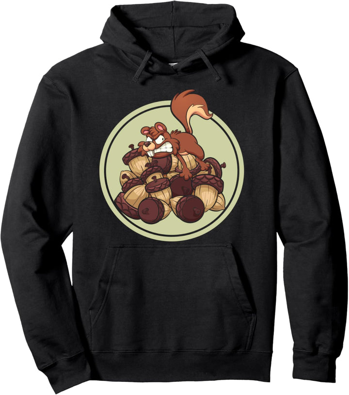 Waldbewohner Tierfreund Wald Tier Lustiges Eichhörnchen Pullover Hoodie