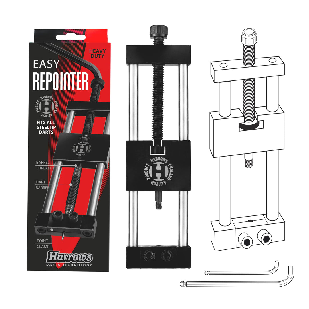 Harrows easy darts repointing tool ? hand-repointer zum austausch der dartspitzen