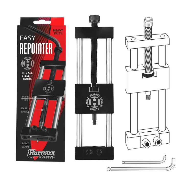 Harrows easy darts repointing tool ? hand-repointer zum austausch der dartspitzen