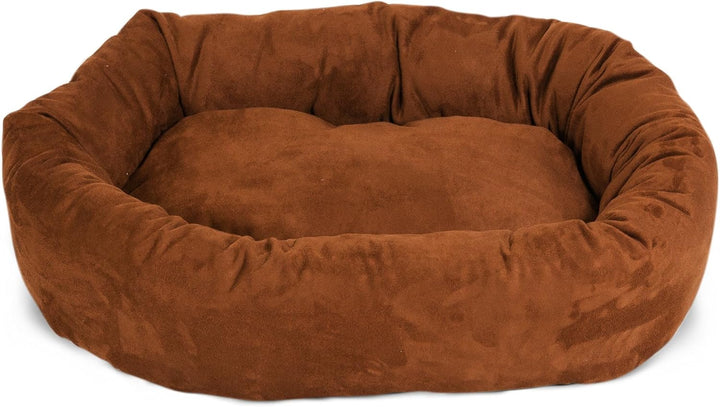 Pet Hundebett in Bagel-Form, 132,08 cm, rostfarben, Wildleder, Products, rostfarben L 132 x B 89 x H