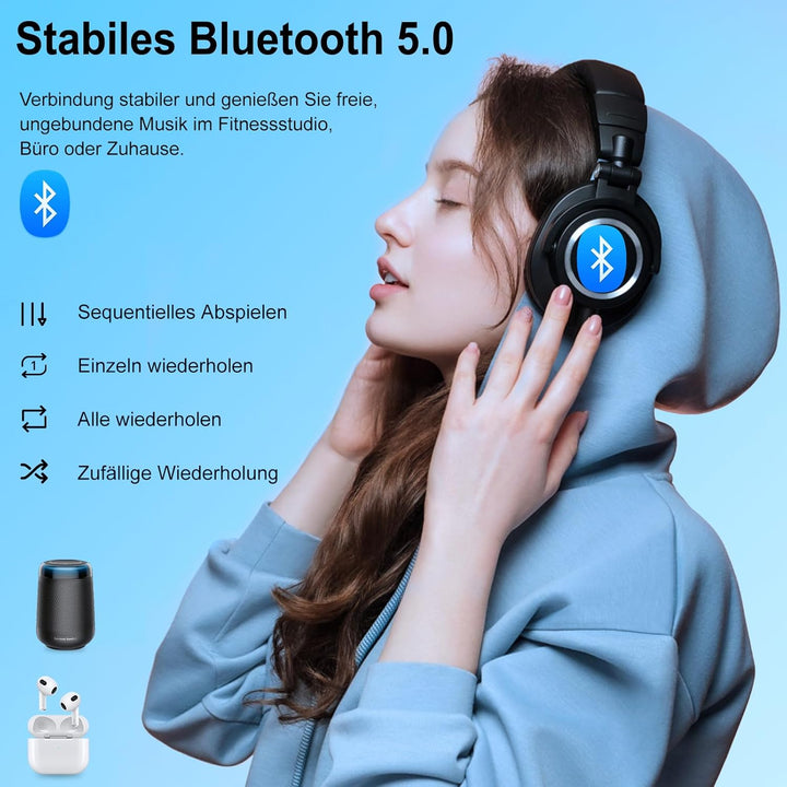 MP3 Player Bluetooth, Wodgreat Kinder MP4 / MP3-Player mit 32GB SD Karte Verlustfreier Musik Player