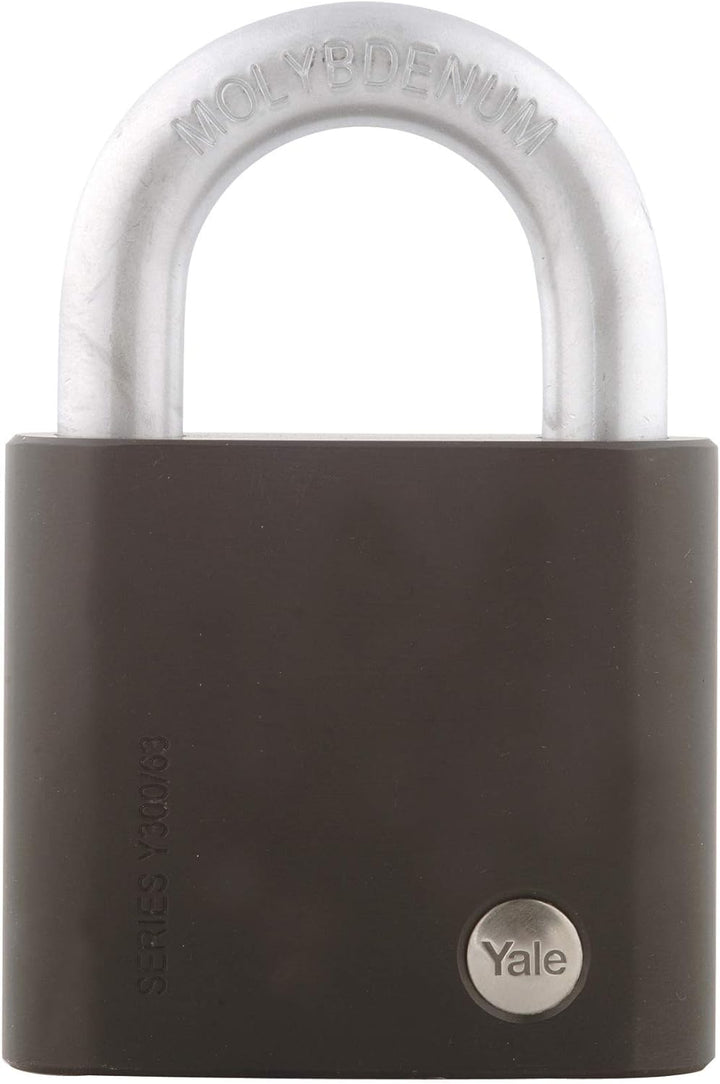Yale Edelstahl-Hangschloss - maximale Sicherheit, 63 mm Standard Bügel, Standard Bügel