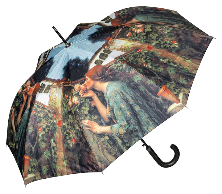 VON LILIENFELD Regenschirm John W. Waterhouse My sweet Rose Auf-Automatik Damen Kunst Stockschirm St