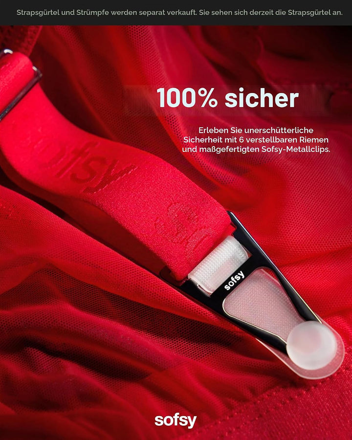 sofsy In Italien Hergestellte Transparente 15 Denier Strümpfe Für Strumpfhalter | Strapsstrümpfe Für