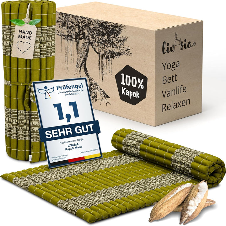 livasia Rollmatte Rollmatratze L-200x110x4,5cm, Gästebett Gästematratze 1 Person, Reisebett Kofferra