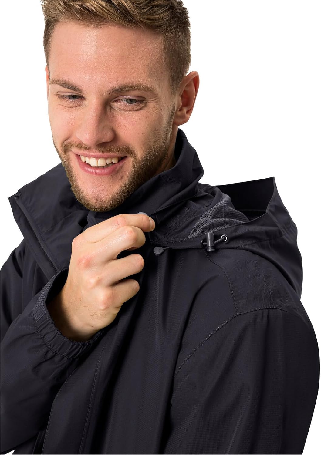 VAUDE Regenjacke Herren Escape Light, Wasserabweisende Outdoor-Jacke, Atmungsaktiver Windbreaker mit
