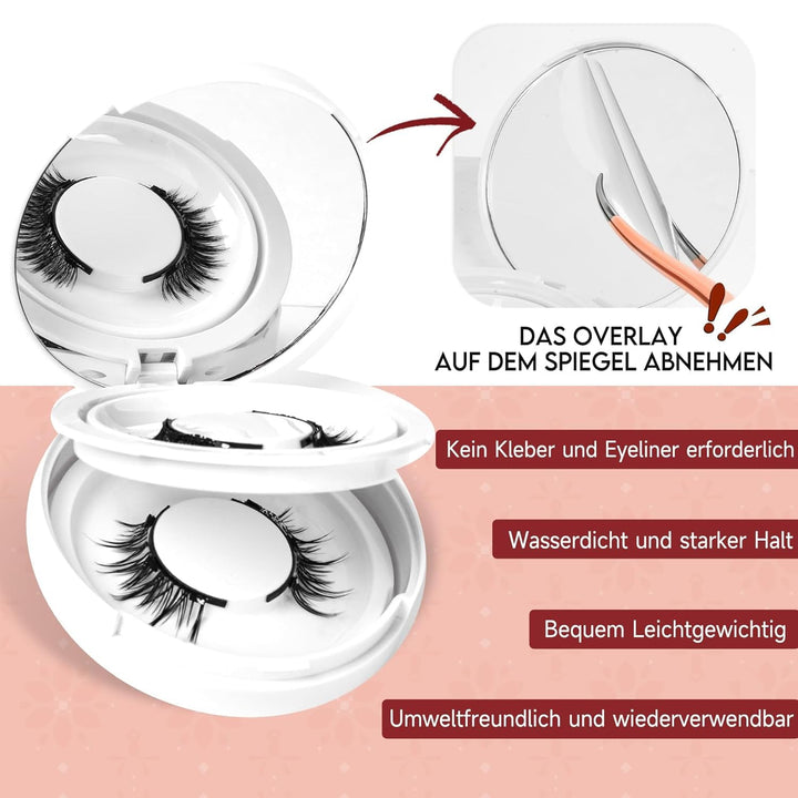 Higu clace Magnetische Wimpern, Magnet Wimpern Ohne Eyeliner,Magnetische Wimpern Natural Look, Stark