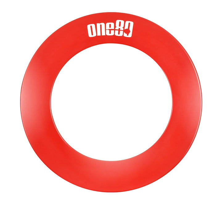 ONE80 Dartboard Surround Catchring für Dartscheibe Auffangring Einteilig Rund Rot, Rot