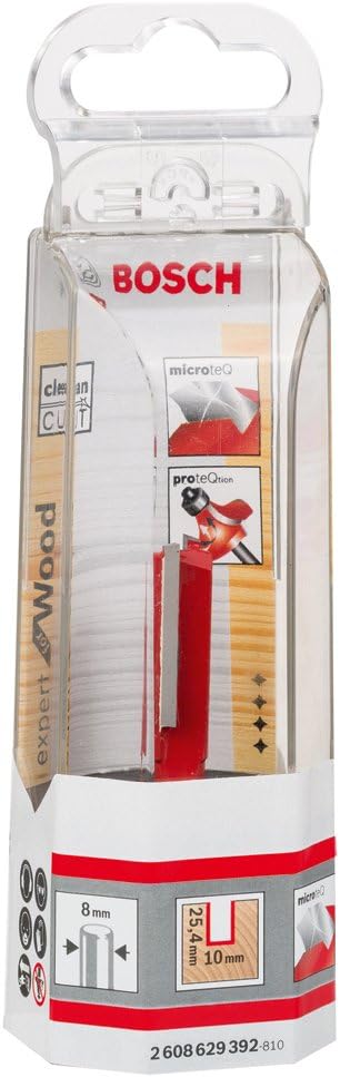 Bosch Accessories Professional Nutfräser (für Holz, Schaft 8mm, Ø8mm, Arbeitslänge 31,8mm, Gesamtlän