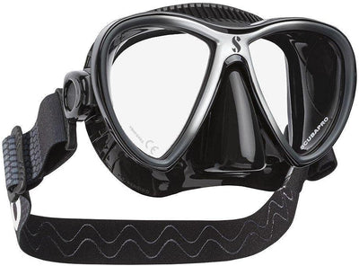 Scubapro Synergy Twin Trufit Scuba Diving Mask schwarz/silber (BLK/SILVER MIRROR), schwarz/silber (B