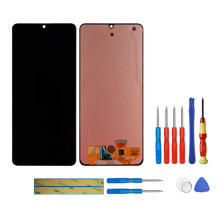 swark AM-OLED Kompatibel mit Samsung Galaxy A32 4G & M32 4G (Schwarz Ohne Rahmen) LCD Display Touch