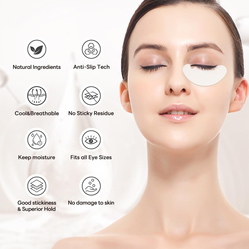 Lunamoon 100 Paar Augenpads Wimpernverlängerung Wimpernpads Wimpernverlängerung Pads Eyelash Extensi