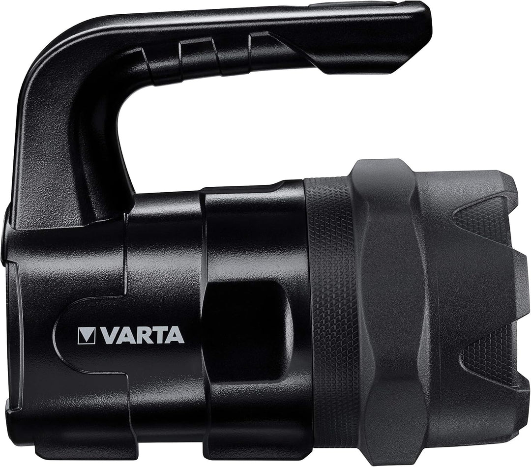 VARTA Taschenlampe LED Laterne inkl. 6x AA Batterien, Indestructible BL20 Pro Arbeitsleuchte, zwei L