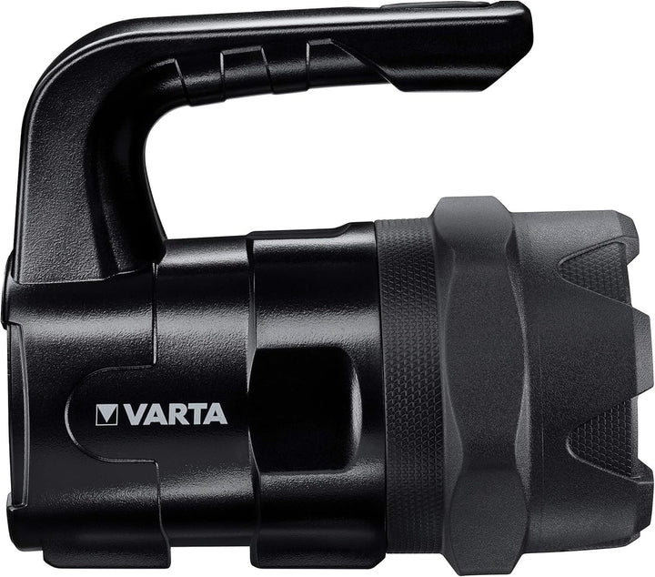 VARTA Taschenlampe LED Laterne inkl. 6x AA Batterien, Indestructible BL20 Pro Arbeitsleuchte, zwei L