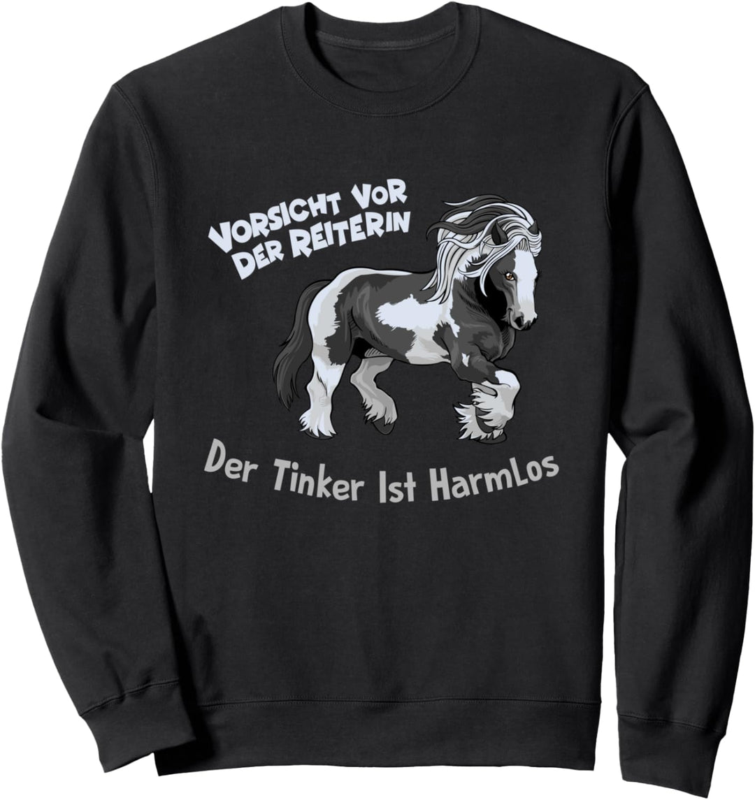 Tinker Reiterin Pferd Pony Reiten Sweatshirt