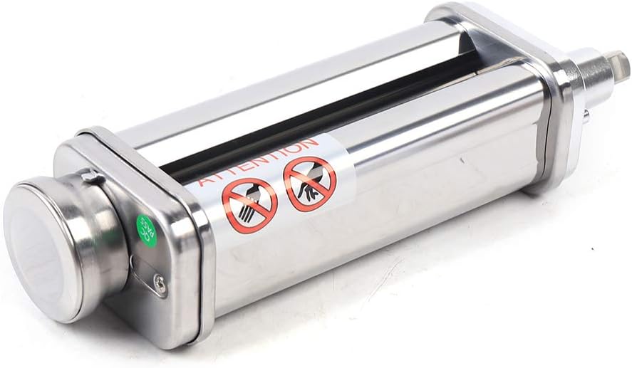 Pastaaufsatz Nudelaufsatz Küchenmaschine Mixer Edelstahl Zubehör 8 Variable Dickeneinstellungen für