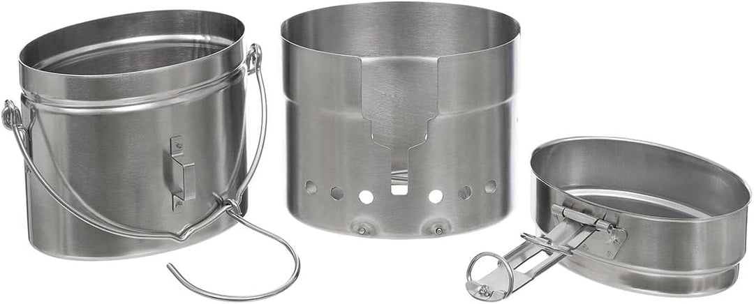 MFH Schwed. Kochset, M40, Edelstahl, 3-teilig
