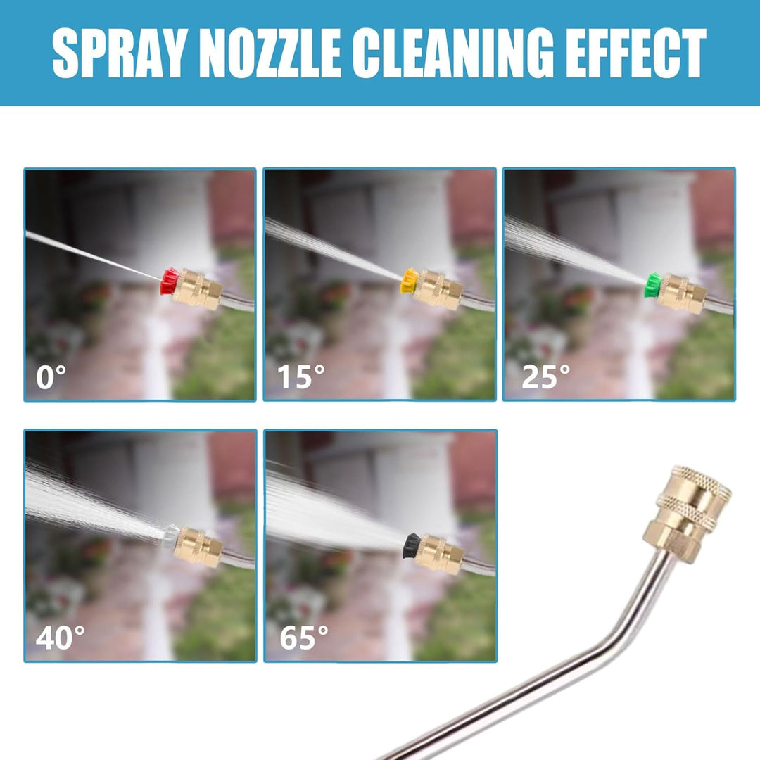 Verlängerungsstab für Hochdruckreiniger, 90 Grad/30 Grad Winkel Sprühlanze für Kärcher K2 K3 K4 K5 K