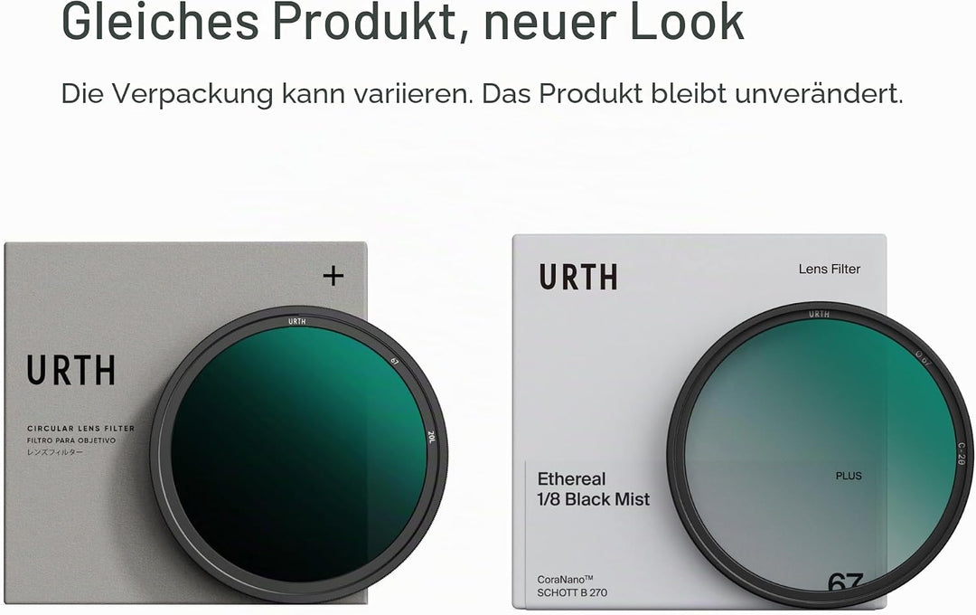 Urth 49mm Ethereal Black Mist ⅛ Diffusionsfilter (Plus+), 49mm