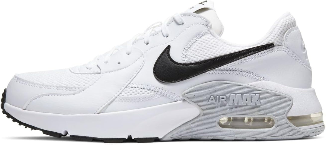 Nike Herren Air Max Excee Sneaker 38.5 EU White Black Pure Platinum, 38.5 EU White Black Pure Platin
