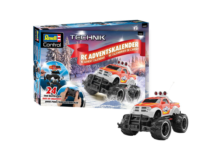 Revell Adventskalender RC-Truck I RC Adventskalender I Ferngsteuerter Truck in 24 Tagen zusammenbaue