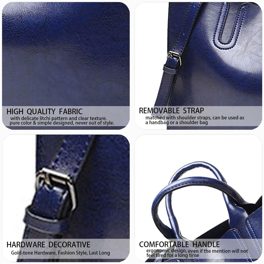 DEERWORD Damen Umhängetasche Taschen Frauen Elegant Tasche Italien Vintage PU-Leder 5502 1-teilig se