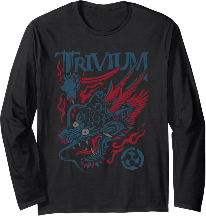 Trivium Schreiender Drache Farbe Langarmshirt