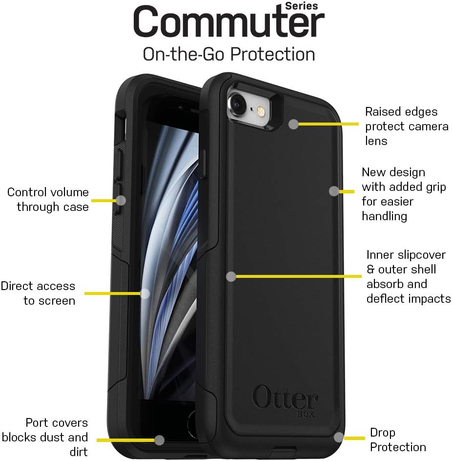 OtterBox Commuter Series Schutzhülle für iPhone SE (2. Generation - 2020) – Ocean Way (Aqua SIL/Aqui