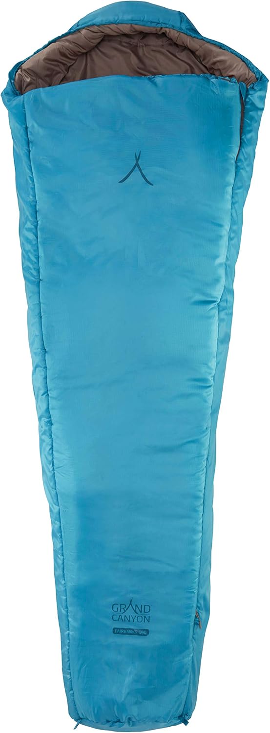 GRAND CANYON Schlafsack Fairbanks 190 | Winterschlafsack mit wasserfester Unterseite, Komfort 2°C, L