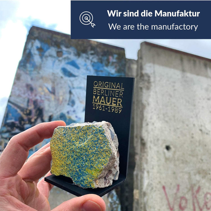 ORIGINAL Berliner Mauer-Stein | authentisches Stück mit Echtheitszertifikat | Handarbeit direkt aus