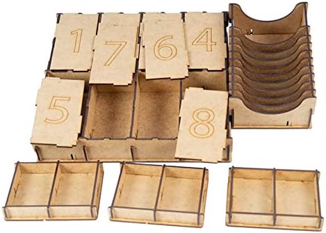 docsmagic.de Organizer Insert for Pandemic Legacy 1 & 2 - Box Einsatz, Pandemic Legacy 1 & 2