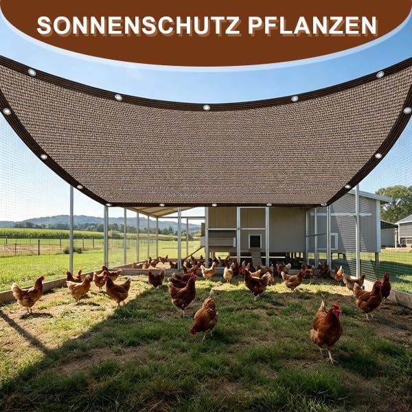 2X6M Garten Schattierungsnetz Schattiernetz,Shade Cloth mit Ösen 80% UV-Beständiges,für Garten Pflan