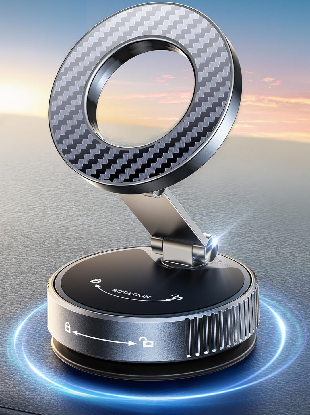 Mohard Vakuum Magnetischer Handyhalterung Auto für MagSafe Autohalterung, 2025 Upgraded [Nano Gel +