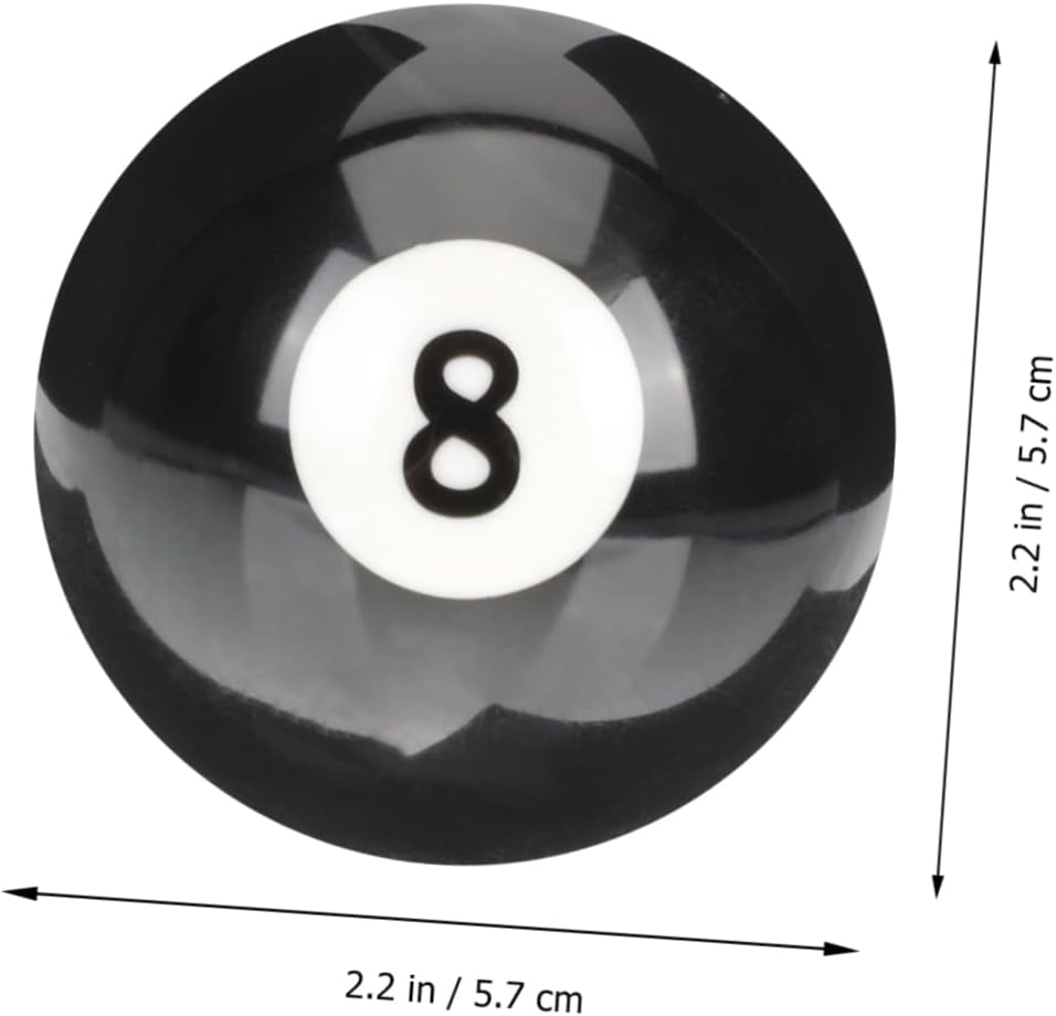 Toddmomy 4 Stück Billard Schwarz Acht-Kugel-Stossstange Billardtisch Billardtisch-Zubehör Snooker-Ku