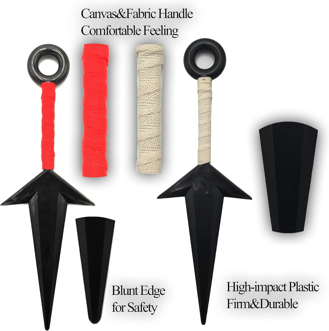 Kunai Ninja Cosplay, Requisiten Ninja Themed Kostüm, Kunststoff, Cosplay Zubehör Kunai Set, Schwarz