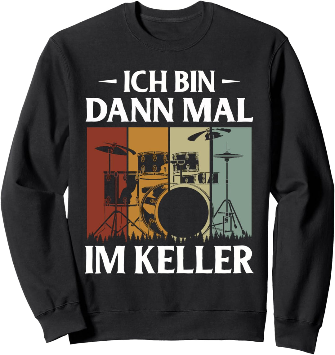 Schlagzeug Geschenke Für Männer Drumsticks Vintage Rock Sweatshirt