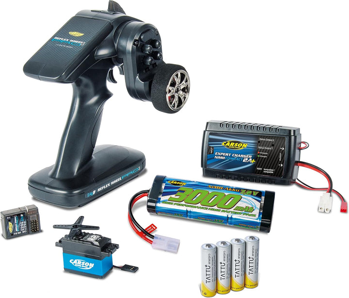 Carson 500500091 RC-Reflex Pro 3 Elektro Set, 14 Jahre to 99 Jahre Single, Single