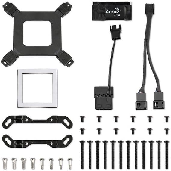 AeroCool MIRAGEL120W, CPU-Flüssigkeitskühlung, 120mm ARGB-Lüfter, TDP 200W, Weiss, MIRAGEL120W