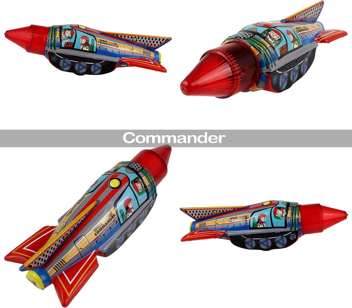 Freak Scene Space Blechspielzeug Rakete Set Raumschiff Blechrakete BS0598-101, BS0598-101