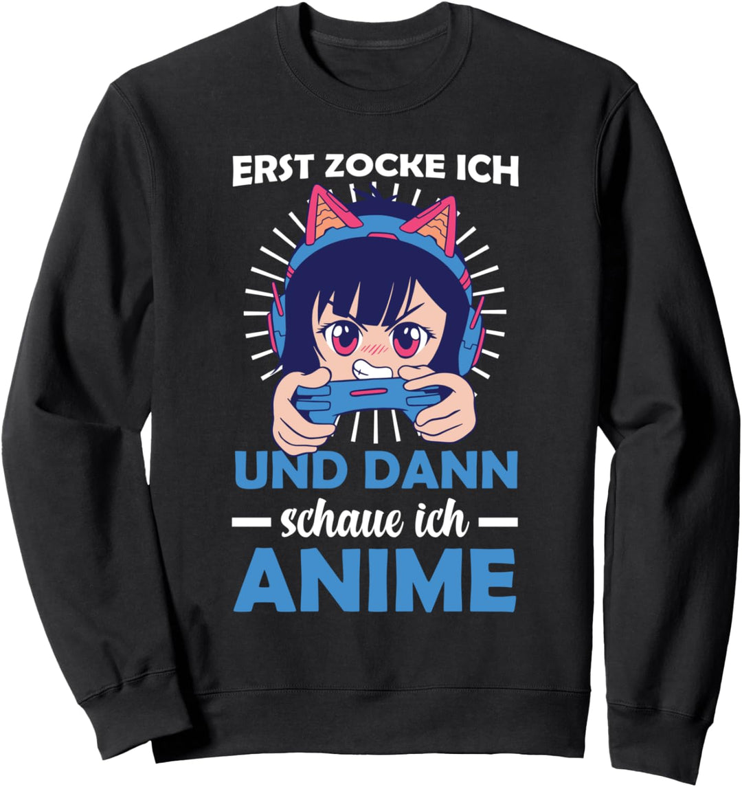 Zocken Japan Zocker Gaming Manga Anime Gamer Sweatshirt