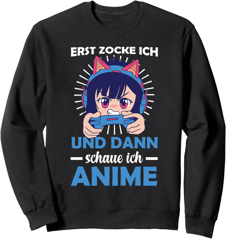 Zocken Japan Zocker Gaming Manga Anime Gamer Sweatshirt