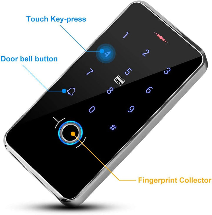 KDL RFID-Biometrischer Fingerabdruck-Zugangskontrolle, wasserdicht, Touch-Tastatur-Leser, DC12 V, Tü
