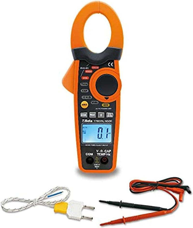 Beta 1760PA/AC-DC Stromzange und Mehrzweck-Digitalmultimeter (digitales Amperemeter, zertifiziertes