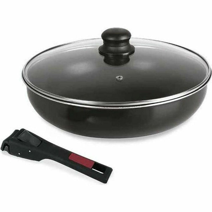 Sitram 712380 Agile Bratpfanne 28 cm aus Aluminium mit schwarzer Antihaftbeschichtung, ohne PFOA, ab