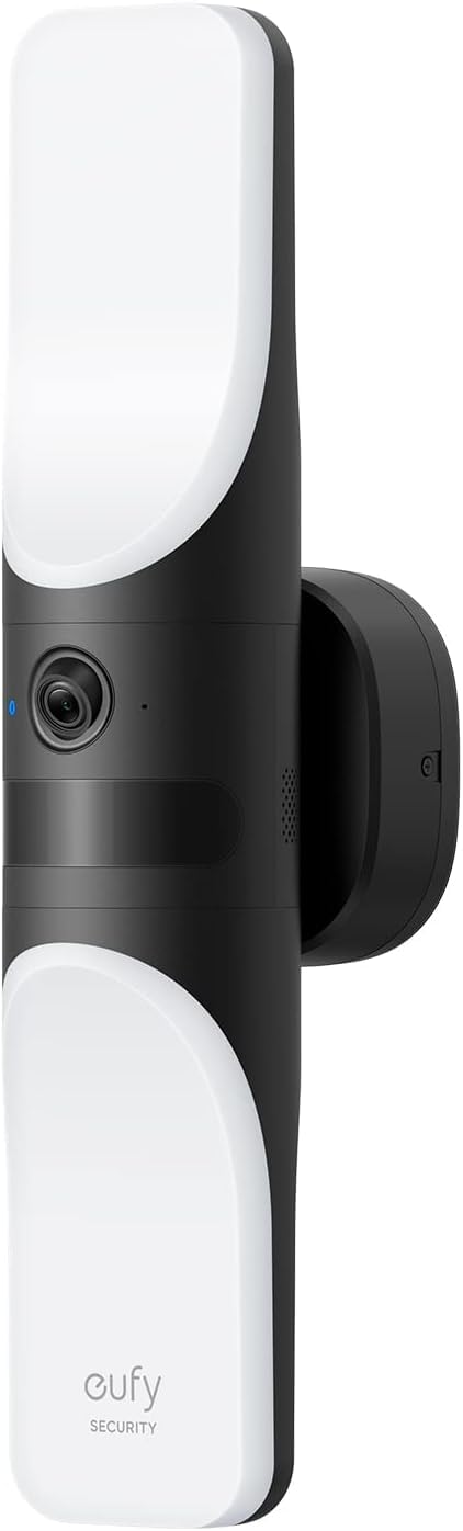 eufy Security Kabelgebundene Wall Light Cam S100, Aussenleuchte mit Kamera, 2K Überwachung, 1200 Lum